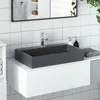 Image de vidaXL Vasque 60x38x11 cm fonte minÃ©rale/marbre anthracite