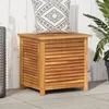 Image de vidaXL Boîte de rangement de jardin persiennes 60x50x56cm bois acacia365839