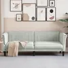 Image de vidaXL CanapÃ© Ã  3 places gris clair velours