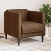 Image de vidaXL Fauteuil marron similicuir daim372603