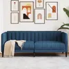 Image de vidaXL Canapé à 2 places bleu tissu372610