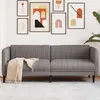 Image de vidaXL Canapé à 3 places taupe tissu372618