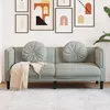 Image de vidaXL CanapÃ© avec coussins 2 places gris clair velours