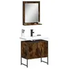 Image de vidaXL Ensemble d'armoires de salle de bain 2 pcs chêne fumé3214336