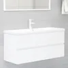 Image de Vidaxl Ensemble D'armoires De Salle De Bain 3 Pcs ChÃªne FumÃ©