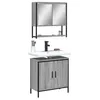 Image de vidaXL Ensemble de meubles de salle de bain 2 pcs Sonoma gris