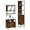 Image de vidaXL Ensemble de meubles de salle de bain 3 pcs Chêne fumé