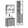 Image de vidaXL Ensemble de meubles de salle de bain 3 pcs Sonoma gris