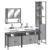 Image de vidaXL Ensemble de meubles de salle de bain 4 pcs Sonoma gris3214688