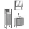 Image de vidaXL Ensemble de meubles de salle de bain 3 pcs Sonoma gris