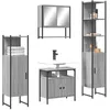 Image de vidaXL Ensemble de meubles de salle de bain 4 pcs Sonoma gris3214708