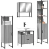 Image de vidaXL Vidaxl Ensemble De Meubles De Salle De Bain 4 Pcs Sonoma Gris