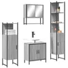 Image de vidaXL Ensemble de meubles de salle de bain 4 pcs Sonoma gris