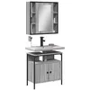 Image de vidaXL Ensemble de meubles de salle de bain 2 pcs Sonoma gris
