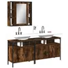 Image de vidaXL Ensemble d'armoires de salle de bain 3 pcs chêne fumé3214727