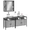Image de vidaXL Ensemble d'armoires de salle de bain 3 pcs sonoma gris3214728