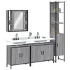 Image de vidaXL Ensemble d'armoires de salle de bain 4 pcs sonoma gris