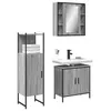 Image de vidaXL Ensemble d'armoires de salle de bain 3 pcs sonoma gris