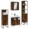 Image de vidaXL Ensemble d'armoires de salle de bain 4 pcs chêne fumé3214767