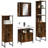 Image de vidaXL Vidaxl Ensemble D'armoires De Salle De Bain 4 Pcs Chêne Fumé