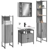 Image de vidaXL Vidaxl Ensemble D'armoires De Salle De Bain 4 Pcs Sonoma Gris