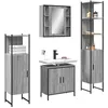 Image de vidaXL Ensemble d'armoires de salle de bain 4 pcs sonoma gris