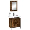 Image de Vidaxl Ensemble De Meubles De Salle De Bain 2 Pcs ChÃªne FumÃ©