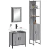 Image de vidaXL Ensemble de meubles de salle de bain 3 pcs Sonoma gris