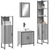 Image de vidaXL Ensemble de meubles de salle de bain 4 pcs Sonoma gris