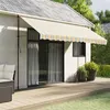 Image de vidaXL Tissu de remplacement pour auvent rayures multicolores 4x3,5 m367727