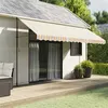 Image de vidaXL Tissu de remplacement pour auvent rayures multicolores 4,5x3 m