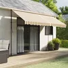 Image de vidaXL Tissu de remplacement pour auvent rayures multicolores 4x3 m