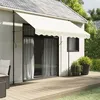 Image de vidaXL Tissu de remplacement de cantonnière d'auvent rayure crème 3 m367750
