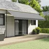 Image de vidaXL Tissu de remplacement de cantonnière d'auvent rayure anthracite367766