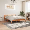 Image de vidaXL Cadre de lit cire marron 200x200 cm bois de pin massif