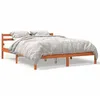 Image de vidaXL Cadre de lit sans matelas cire marron 200x200cm bois pin massif