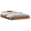 Image de vidaXL Cadre de lit sans matelas cire marron 140x200cm bois pin massif