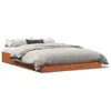 Image de vidaXL Cadre de lit sans matelas cire marron 120x200cm bois pin massif
