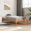 Image de vidaXL Cadre de lit sans matelas cire marron 75x190 cm bois pin massif