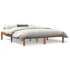 Image de vidaXL Cadre de lit sans matelas cire marron 150x200cm bois pin massif