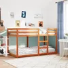 Image de vidaXL Lit superposé sans matelas cire marron 90x190 cm pin massif3214875