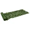 Image de vidaXL Écran de balcon avec feuilles vert foncé 200x75 cm