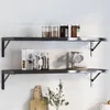 Image de vidaXL Supports d'Ã©tagÃ¨res 4 pcs 30x2,5x15,5 cm noir acier inoxydable