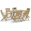 Image de vidaXL Vidaxl Chaises De Jardin Pliantes Lot De 6 54,5x58x90 Cm Bois D'acacia