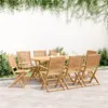 Image de vidaXL Ensemble à manger de jardin 9 pcs bois d'acacia solide