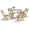 Image de vidaXL Ensemble à manger de jardin 5 pcs Bois d'acacia solide