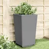 Image de vidaXL Jardinières 4 pcs gris clair 32,5x32,5x57 cm polypropylène367852