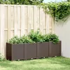Image de vidaXL Vidaxl Jardinière Marron 160x40x53 Cm Polypropylène