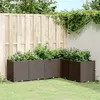 Image de vidaXL Jardinière marron 160x120x53 cm polypropylène