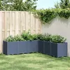 Image de vidaXL Jardinière gris 160x160x53 cm polypropylène